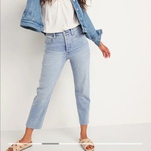 Olds Navy Sky-Hi Straight Jeans